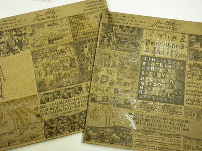 New!! Tim Holtz Kraft Paper Pad